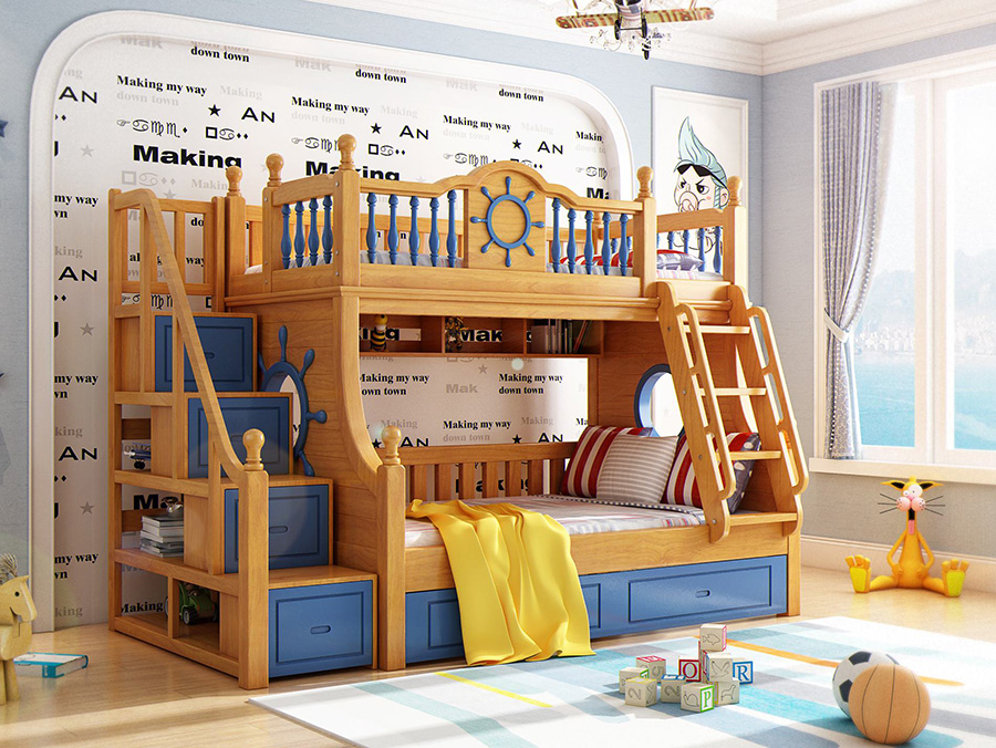 上下鋪兒童床選購知識(shí)，打造溫馨安全的專屬空間