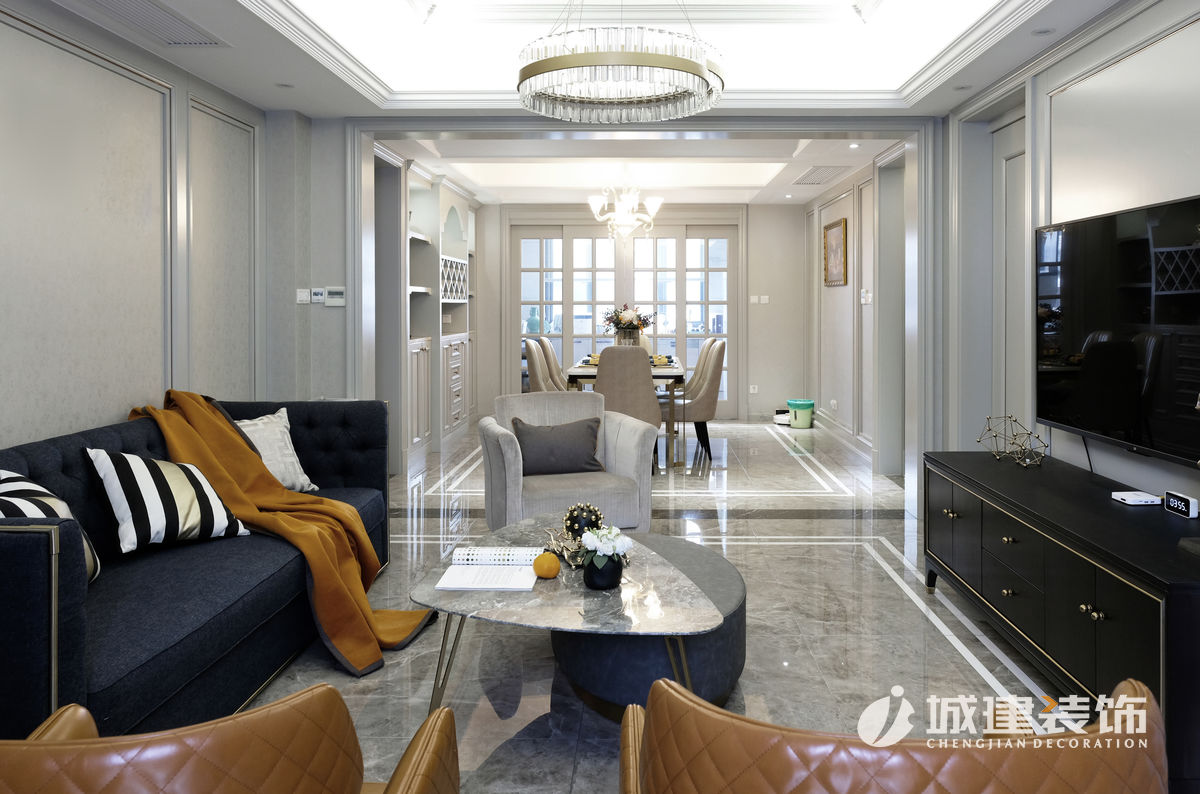 杭州公館160方美式家裝實景圖