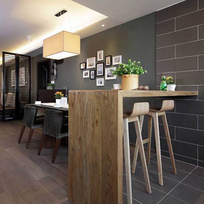 小戶型入戶餐廳客餐廳吧臺隔斷